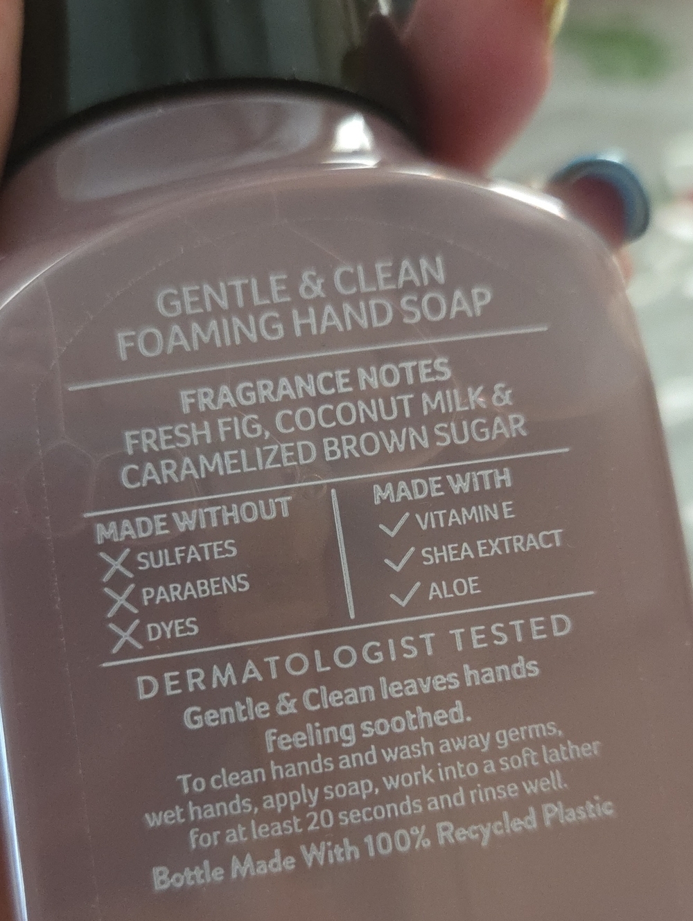 Nwt Bath & Body Works Brown Sugar & Fig Gentle Foaming Hand Soap - Pink - Picture 3 of 3